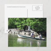 Roeien op het meer briefkaart (Voorkant / Achterkant)