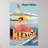 Roeien op Menton Poster (Voorkant)