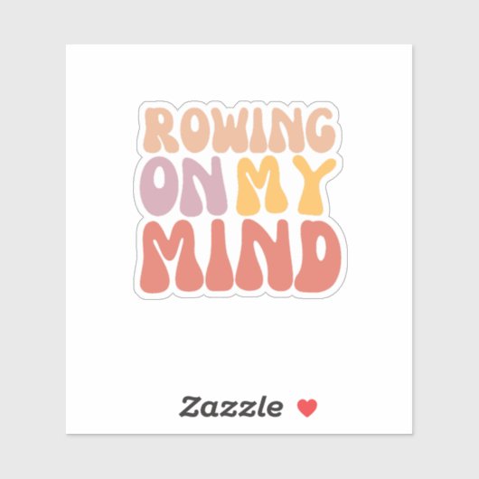Roeien op mijn Mind Sticker (Vel)