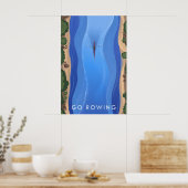 Roeien Reizen Poster (Keuken)