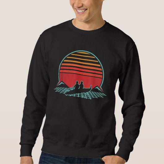 Roeien Retro  80s Style Rower Gift Trui (Voorkant)