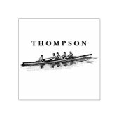 Roeien Roeiers Bemanning Team Watersporten Rubberstempel (Afrduk)