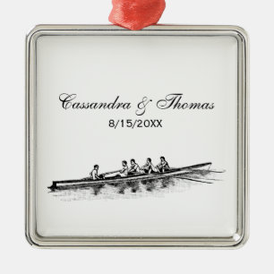 Roeien Roeiers Ploeg Team Watersport Metalen Ornament