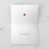 Roeien romantische liefde en Valentijn Feestdagen Kaart (Binnen)