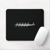 Roeien Skeleton Row Boats Paddle Coxswain Hallowee Muismat (Met muis)
