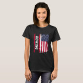Roeien USA cadeau voor Amerikaanse roeiers T-shirt (Voorkant volledig)