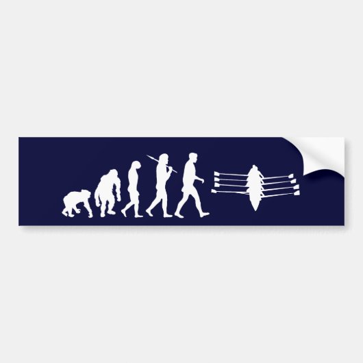 Roeiend personeel voor Mannen atleten Bumpersticker (Voorkant)