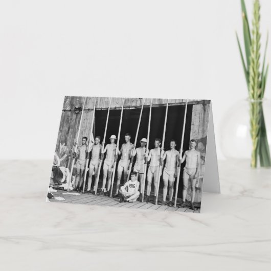 Roeiende Bemanning, 1916 Kaart (Voorkant)