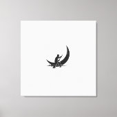 "Roeiende Maan" Canvas (Voorkant)