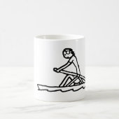 Roeiende Stickman Koffiemok (Center)