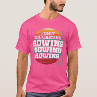 Roeier begrijpt alleen roeisporten roeikajak retro t-shirt
