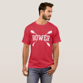 Roeier Bemanning Roeien Roeisport vintage T-shirt (Voorkant volledig)