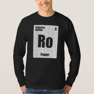 Roeier Periodieke Tafel Joke Boot Roeielement Boot T-shirt