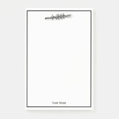 Roeiers Crew Team Watersport Zwart Post-it® Notes (Voorkant)