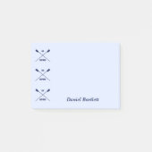 Roeiers roeier inspirerend slim blauw gepersonalis post-it® notes (Voorkant)