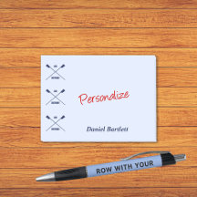 Roeiers roeier inspirerend slim blauw gepersonalis