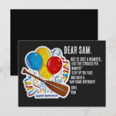 Roeiers Verjaardagsgenoegen: Oar-esome Viering Briefkaart (Voorkant / Achterkant)