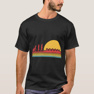 Roeievolutie Rowboot peddelen kanoën Kayakin T-shirt