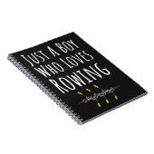 Roeigeschenken voor Jongens Roeier voor Kinderen Notitieboek (Rechterzijde)