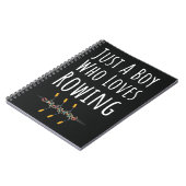 Roeigeschenken voor Jongens Roeier voor Kinderen Notitieboek (Linkerzijde)