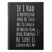 Roeigeschenken voor Vrouw Rowers Women Crew Girl Notitieboek (Voorkant)