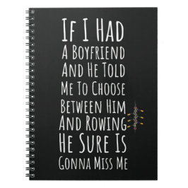 Roeigeschenken voor Vrouw Rowers Women Crew Girl Notitieboek