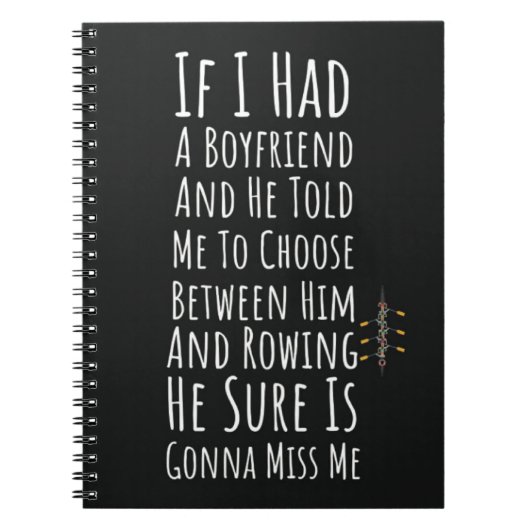 Roeigeschenken voor Vrouw Rowers Women Crew Girl Notitieboek (Voorkant)