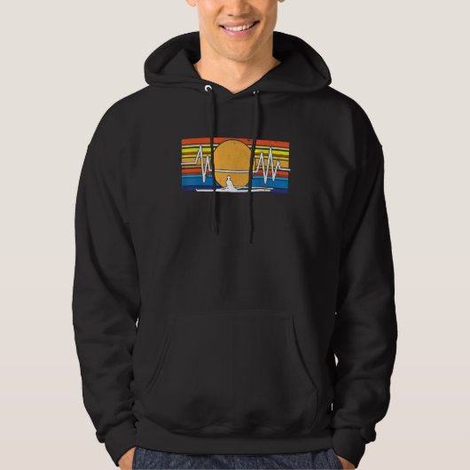 Roeihartslag voor roeiers 1 hoodie (Voorkant)