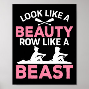 Roeiliefhebber vrouwen zien eruit als een schoonhe poster
