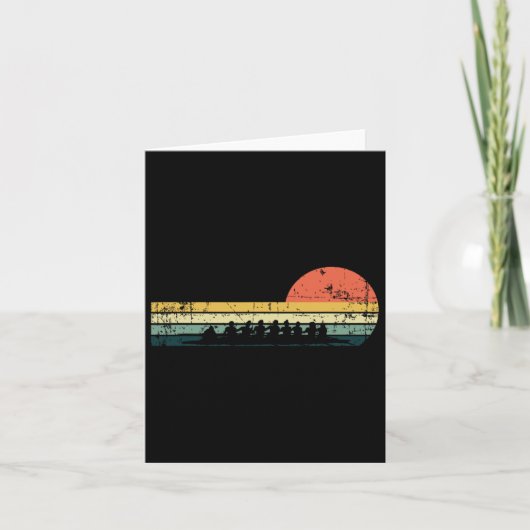 roeiploeg grappig roeier bootteam cadeau kaart (Voorkant)