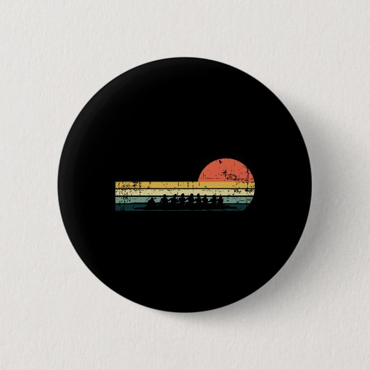  roeiploeg grappig roeier bootteam cadeau ronde button 5,7 cm (Voorkant)