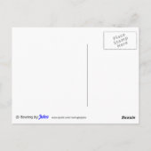 Roeiploeg posities blauw sport briefkaart (Achterkant)