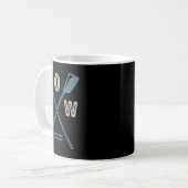 Roeiploeg Stuurman Roeier Retro Boot Peddel S Koffiemok (Voorkant links)