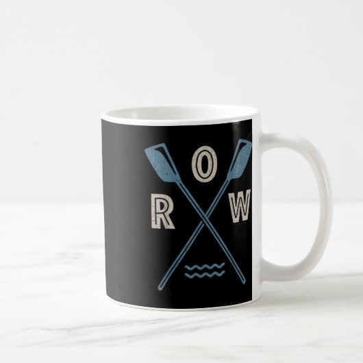 Roeiploeg Stuurman Roeier Retro Boot Peddel S Koffiemok (Rechts)