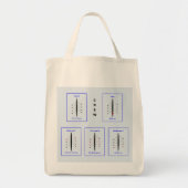 Roeiposities van de bemanning tote bag (Voorkant)