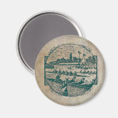  roeiscène magneet (Voorkant / Achterkant)