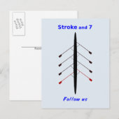 Roeislag zeven volgen ons briefkaart (Voorkant / Achterkant)