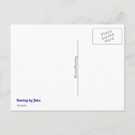 Roeislag zeven volgen ons briefkaart (Achterkant)