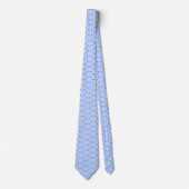 Roeispanenpatroon blauw stropdas (Voorkant)