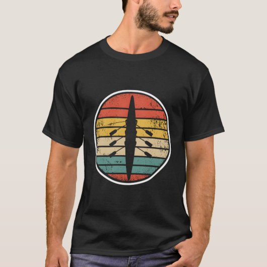 Roeiteam roeiboot roeier t-shirt (Voorkant)