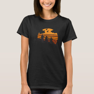 Roeiteam Sunset Lake Schattige Crew Sport Gift T-shirt