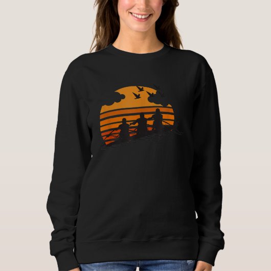 Roeiteam Sunset Lake Schattigee Crew Sport Gift 2 Trui (Voorkant)