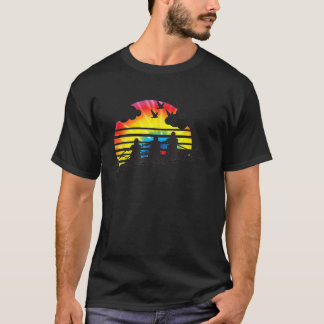 Roeiteam Sunset Lake Shirt Crew Sport Tie Dye T