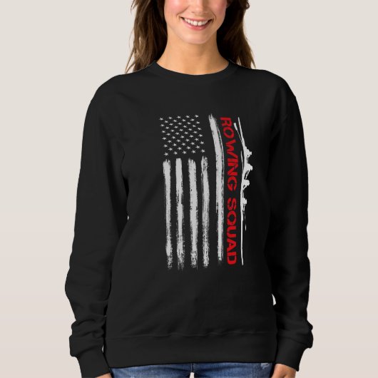 Roeiteam USA Amerikaanse Vlag Roei Bemanning Boot Trui (Voorkant)