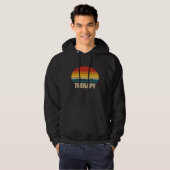 Roeitherapie voor roeier retro stijl hoodie (Voorkant volledig)