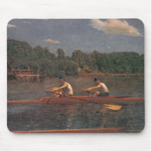 Roeiwedstrijd op de rivier