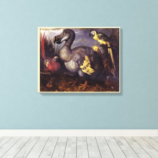 Roelant Savery Saverys Dodo Canvas Afdruk (Insitu (Houten vloer))