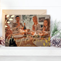 Roem aan God Ivoor Botanische Kerst Foto