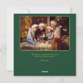 Roem aan God Religieus 2 Foto Schrift Christelijk Feestdagenkaart (Achterkant)