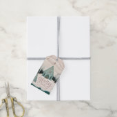 Roem aan God | Religieuze kerstvakantiekerk Cadeaulabel (Met Touw)